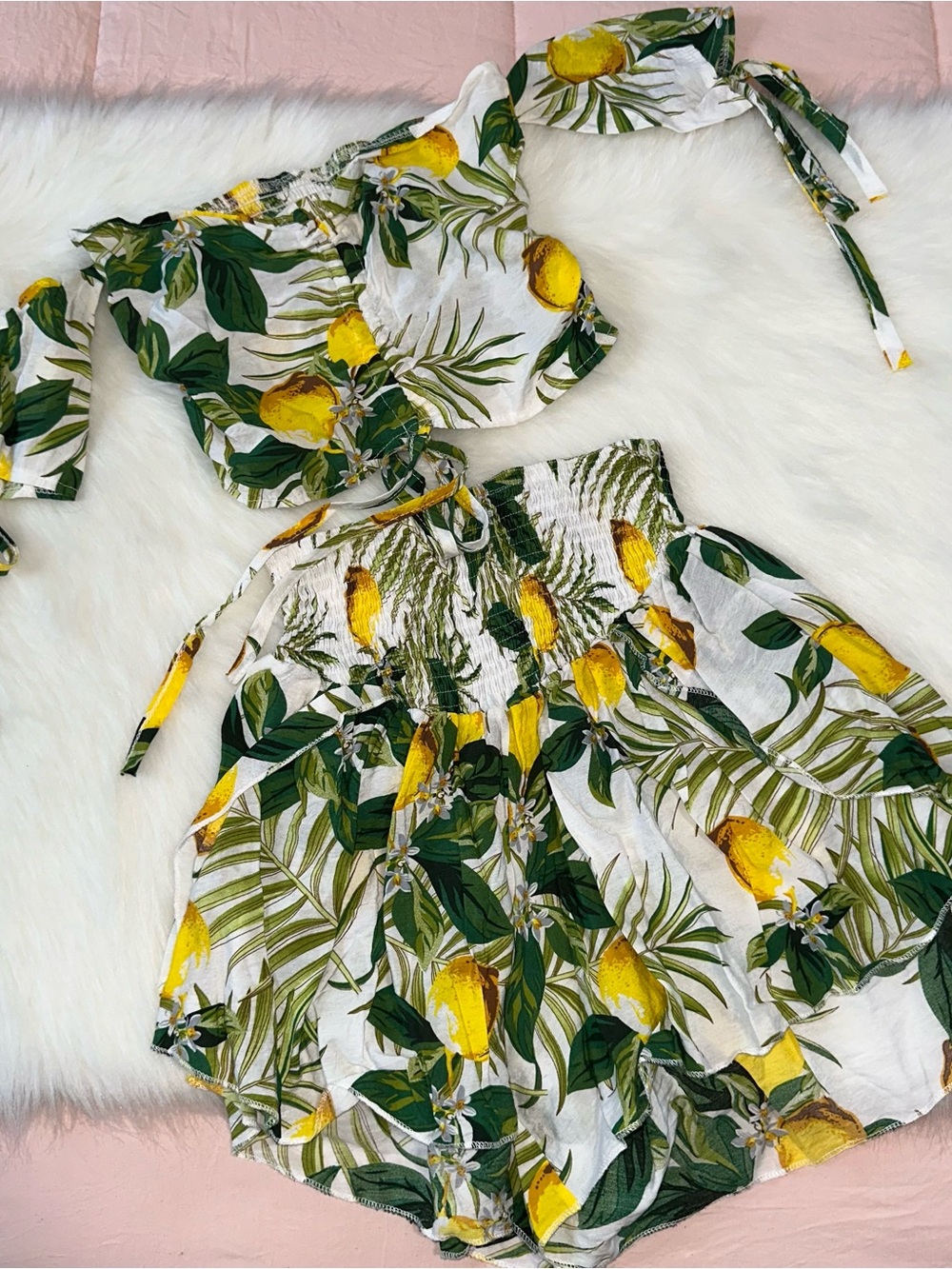 Lemon Shorts Set